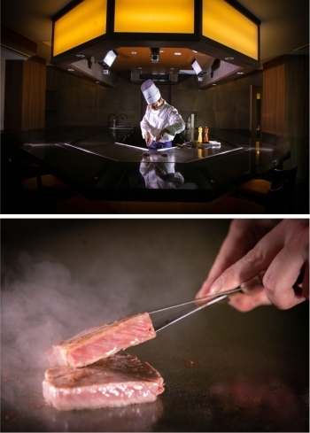 味覚はもとより視覚でも楽しめる、絶品の鉄板焼料理！「錦帯橋ダイニング桜」