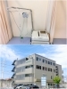 上：心電図
下：ビル外観「金町駅前脳神経内科」