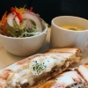 きんぴら蓮根とポテトサラダのホットサンド