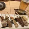 ビールと焼き鳥盛り合わせ「☆女子ひとり呑み日記☆　」