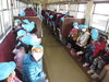 「お別れ遠足で電車にのったよ（＾◇＾）」