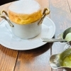 ふわとろメロンスフレパンケーキ（三浦の赤たまご使用）