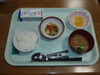 「今日の朝食です。　有料老人ホーム　　デイサービス　　交野　　小林診療所」