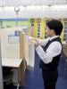 取り外しのできるパーテーションは塾長が作成「明光義塾 武蔵村山教室」