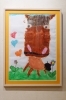 額縁と絵の間に明るいマットを入れて更に作品を引き立たせます。「アートハウスゲルボア」