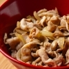 豚ガリバタ醤油丼