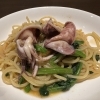 するめイカのアーリオソースの生パスタ