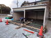 「基礎／車庫：出雲市内の工事」
