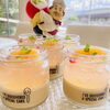 紅茶のプリンとピーチのジュレ「夏ケーキ　爽やかに涼しげに。」