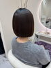 理想のザ・ボブヘアはここで「首元すっきり、肩ラインボブのツヤ感仕上がりイメージ」