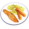 銀鮭とエビフライ「週替わりランチ」