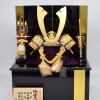 【収納台型】純金箔押兜飾り