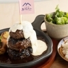 足柄牛100%ハンバーグとろけるチーズタワーバーグプレート