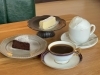 ホワイトチョコテリーヌ・万代蔵珈琲・極ふわラテチーノ