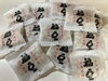 名刹「青龍寺」で記念していただいた「福豆」の一部「節分の豆まきをし、柊鰯を飾りました。」