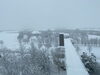 「水の駅「ビュー福島潟」積雪状況(2021年1月11日)」