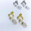 新作★２色の水晶使用♡ゴールド＆シルバー「【４月の誕生石 水晶 】ハンドメイドアクセサリーAYATO-inc」