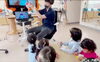「園児募集中　１クラス内でバレエと英語がセット」