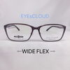 最先端技術で幅広フレーム「EYES CLOUDのWIDE FLEXで、軽やか大きめサイズを快適に」