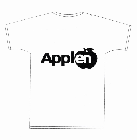 アップルン：Tシャツ：デザイン「◣バンド:ロゴデザイン」