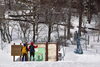 「雪山登山ハイシーズン」