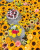 ガラスボウル「ラスト花手水がはじまりました。」