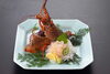 「魚魚の宿レストラン｜新鮮海鮮丼＆伊勢海老メニュー！五島うどん・味噌汁・漬物食べ放題でお腹いっぱい満足」