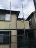 架設足場工事施工中「【千葉県へ出張工事】窓サッシからの雨漏り、原因はシーリングの劣化でした！」