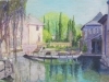 「絵画教室生徒作品　［水辺の風景」」