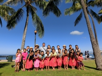 みんなでハワイのイベントに参加しました「Hula 'Ohana Laule'a（フラ オハナ ラウレア）」