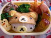 「幼稚園弁当、リラックマを被ったコリラックマいなり！！」