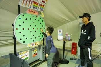 どなたでも気軽に遊べるビジョトレ。
ぜひ挑戦してみて下さい！「ニッケコルトンバッティングドーム」