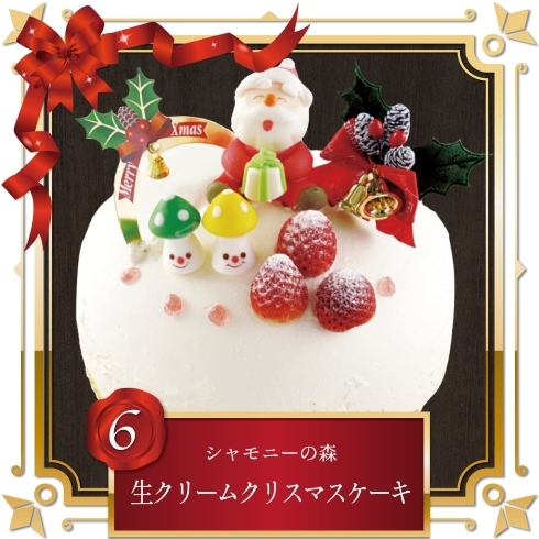 6.シャモニーの森「生クリームクリスマスケーキ」「クリスマスケーキプレゼント企画  ケーキ紹介②」