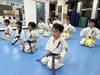 中・上級クラス。「1/30(木)の稽古風景≪ 明石/空手/スポーツ/運動/幼児/小学生/お稽古/習い事≫　」