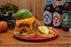 「トマトクリームハンバーグ煮込みオムライス」