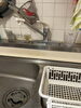 キッチン水栓取替前「京都市下京区でキッチン水栓交換・エアコン2台交換｜マンションの水漏れ修理・設備工事」