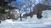 ❸９丁目市民の広場より（撮影：2月2日、編集部）　「2024雪まつり。準備状況、観てある記（大通会場編）」