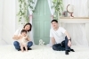 1歳バースデー「＊同じ場所で：同じポーズで可愛く♪＊ニューボンフォト、1歳BDを、スタジオで素敵に撮影しましょう♪」