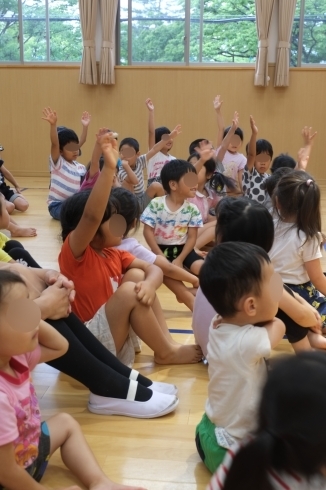 「食育指導「食べ物のはたらき」　次の園庭開放は７月１５日です。」