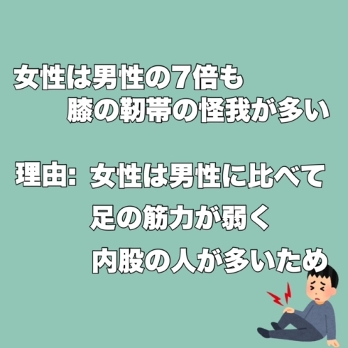 ③膝の靭帯の怪我「アルティメットに多い怪我」