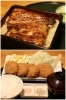 写真上　亀うな重／写真下　塩ヒレかつ定食「うなぎ・とんかつ濱亀」