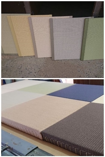 和紙畳はカラーコーディネートも出来ます♪　同系色の畳縁も「小山畳店」