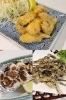 タコフライ、白子昆布焼き、どじょうの天ぷら「居酒屋 平次」