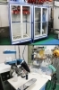 乾燥時の傷みを軽減するために吊り下げ式の乾燥機を使用します。「大西屋クリーニング店」