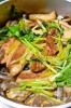 名水豚釜飯　1,210円「居酒屋かみ平」