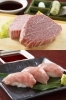 上：前沢牛　霜降ヒレステーキ　100g
下：前沢牛炙り握り（3貫）「有限会社 前沢牛オガタ」
