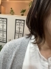 隠れ家で心安らぐひととき「耳かけで映えるイヤリングカラー×ナチュラルくびれボブ」