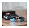 ミラーレンズでさらに光から目を守ります「RAYBANのプレミアムモデル新入荷|レイバン正規取扱店メガネ21出雲店」