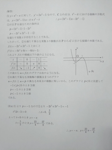 前回の解答です。「自分を追い込んで勉強しよう！」