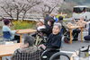 楽しさが伝わる笑顔「花見をしました。」
